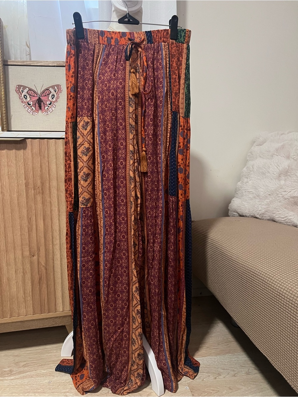 Bohemian Printed Wide-Leg Pant - Multicolor